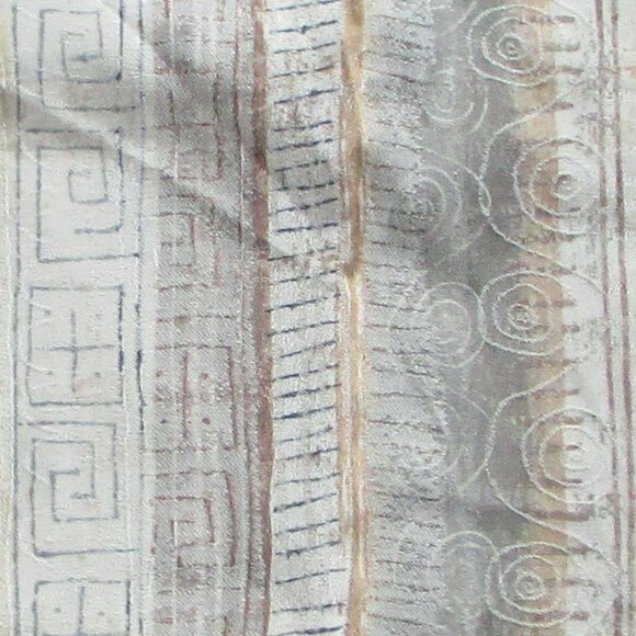 Tans and Gold Geometric Textured Upholstery Fabric ~ 2.9 metres - Picture 9 of 15